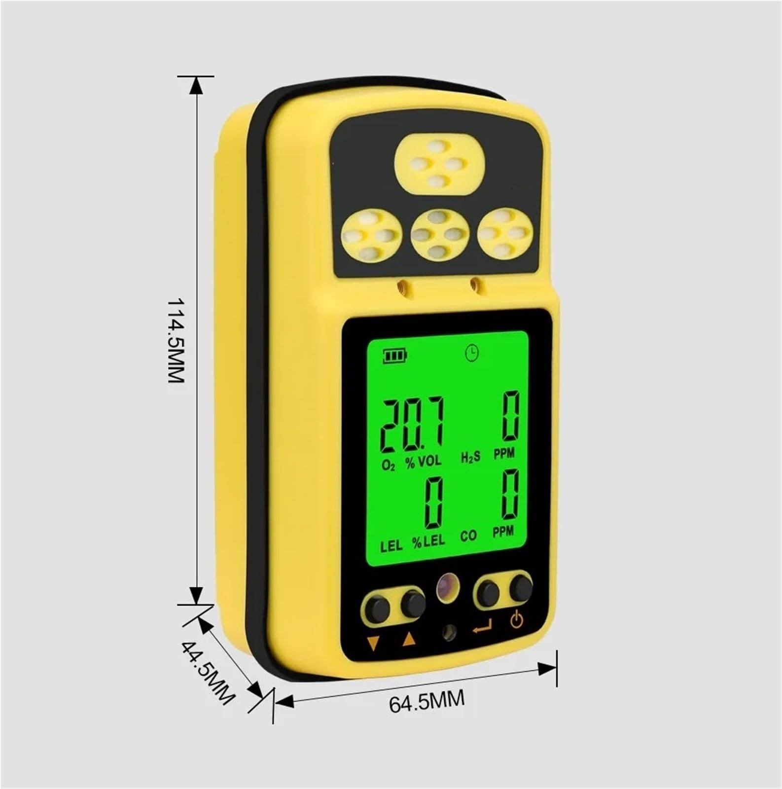 Monitor de Calidad del Aire, Monitor de Gas 4 en 1 Analizador Detector monóxido Carbono