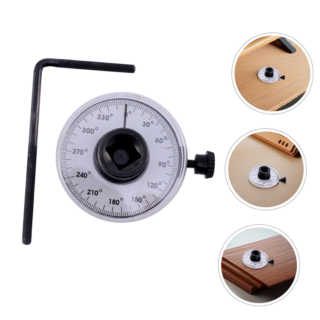 Black Torque Angle Gauge Tool Set for Automotive Fasteners, Steel