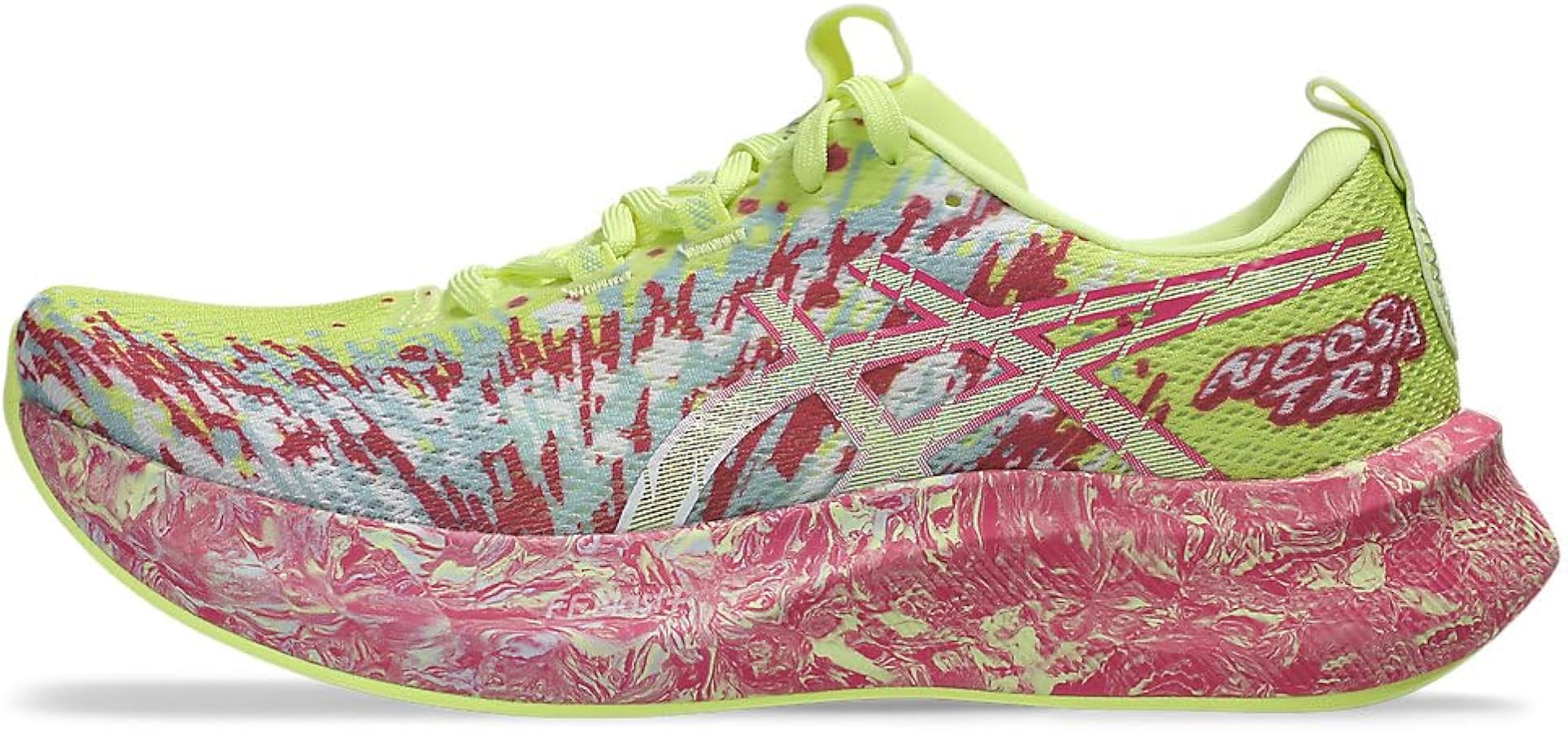 Amazon.com | ASICS Noosa TRI 16 White/EDO Purple, Lucid Yellow