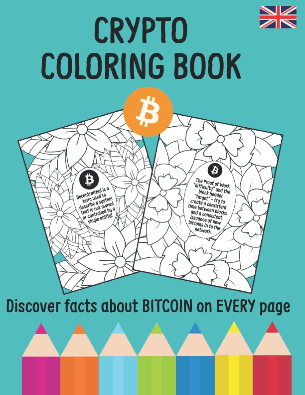 Coloring Book Bitcoin English Cryptocurrency Adult Coloring Book Discover  Facts | Desertcart INDIA