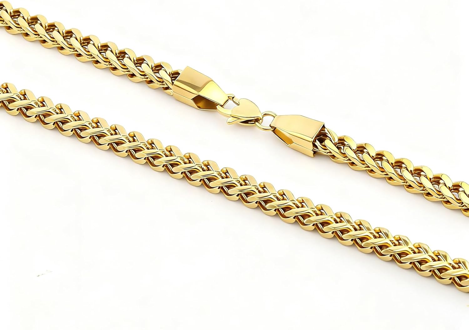 Stainless Steel 14K Gold/Silver Box Chain for Men,3/4/5MM Necklace Chain for Men Women,Birthday Jewelry Gift with Box - Image 4