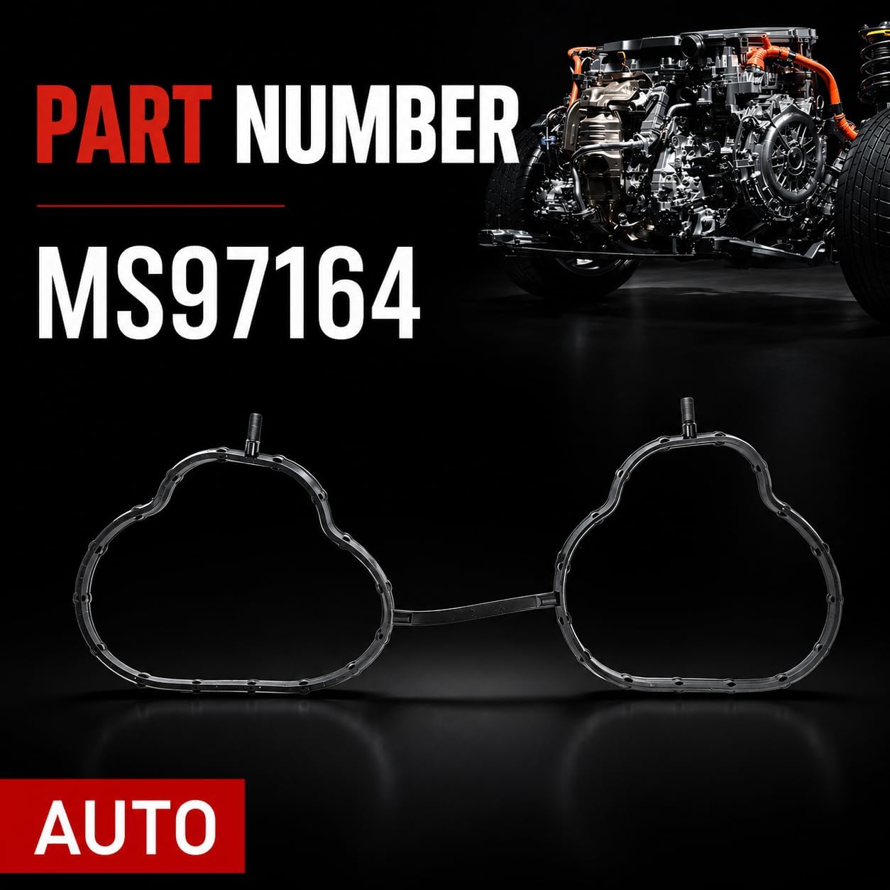 AUTO OCCASION Intake Manifold Gasket Kit Compatible with 2010-2012 Subaru Legacy Outback Replace MS97164