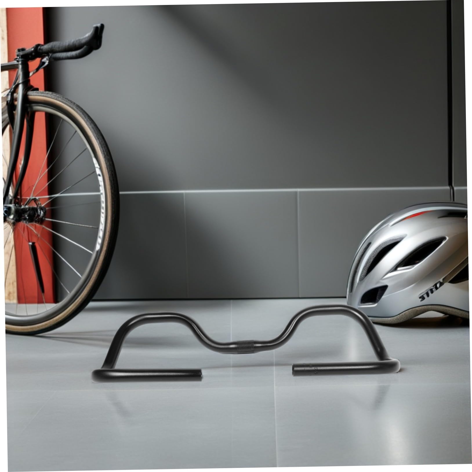POPETPOP Manubrio Farfalla Per Mountain Bike Bici Da Strada e Trekking Design Stabile e Rialzo Regolabile in Nero