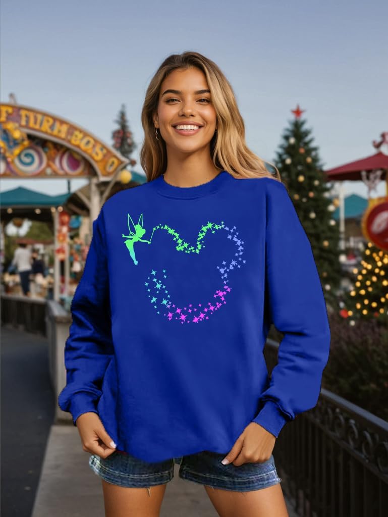 Magical Sweatshirt Women Crewneck Magic Kingdom Shirt Family Holiday Long Sleeve Pullover Tops - Image 3