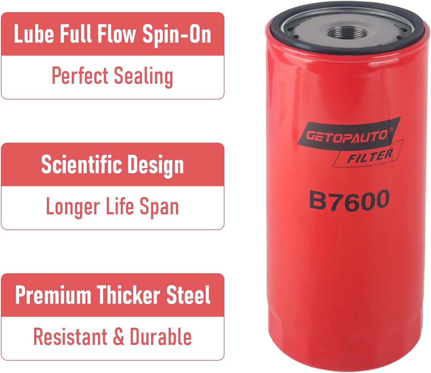 B76(2PCS) BF7814 B7685 PF7744 Filter Kit Oil Change Kit Compatible with D13 engine