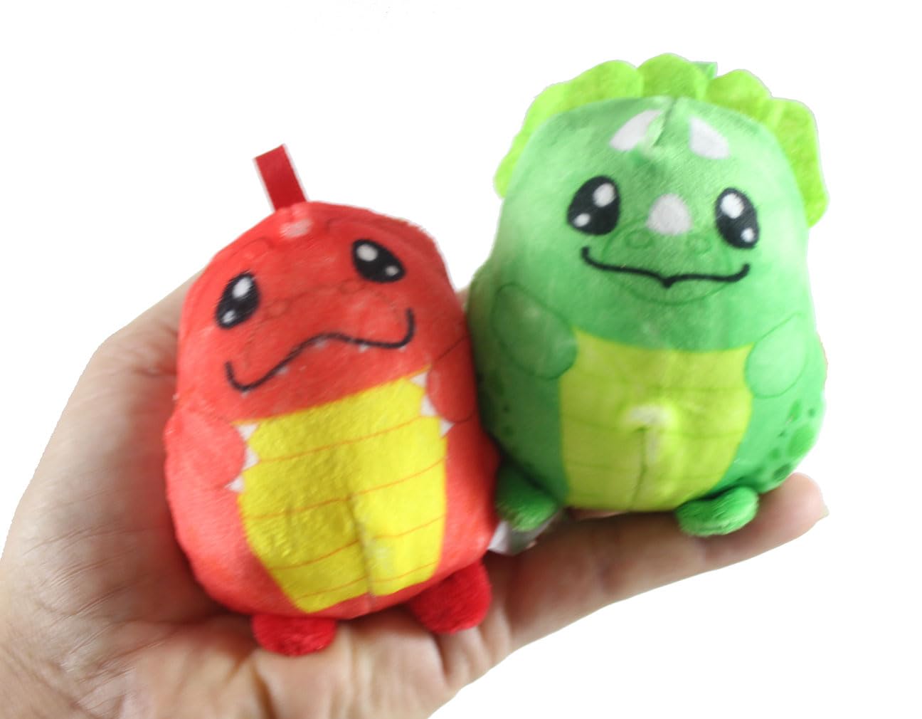 Set of 2 Random Plush Dino Animal Sugar Ball - Thick Glue/Gel Stretch Ball - Molasses Syrup Ultra Squishy and Moldable Slow Rise Relaxing Sensory