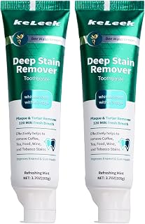 2PCS Whitening Toothpaste(3.7oz) - Deep Stain Removal,Long-Lasting Freshness for Sensitive Gum & Teeth,Bad Breath, Cavity Prevention -Sea Breeze Mint