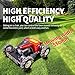 Remote Mower, Remote Control Lawn, Small Crawler Oil-Electric Hybrid Four-Wheel Drive Lawn Mowing and Weed Whacker, All Terrain Grass Cutter Yard Mower, 30° Climbing