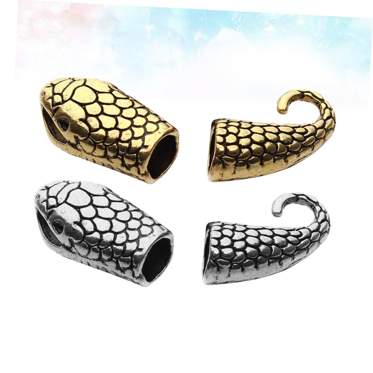 ruru ハンドメイド ビーズブレスレット 蛇の頭クラスプ Amazon.co.jp: Lurrose 10組ジュエリー用クラスプ ヘビの頭型デザイン