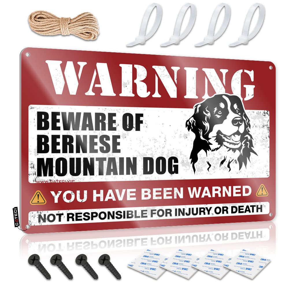 Framed Diatomaceous Wall Signs - Beware Of Bernese Mountain Dog Must Haves Rustic Wall Hanging(30X40CM)