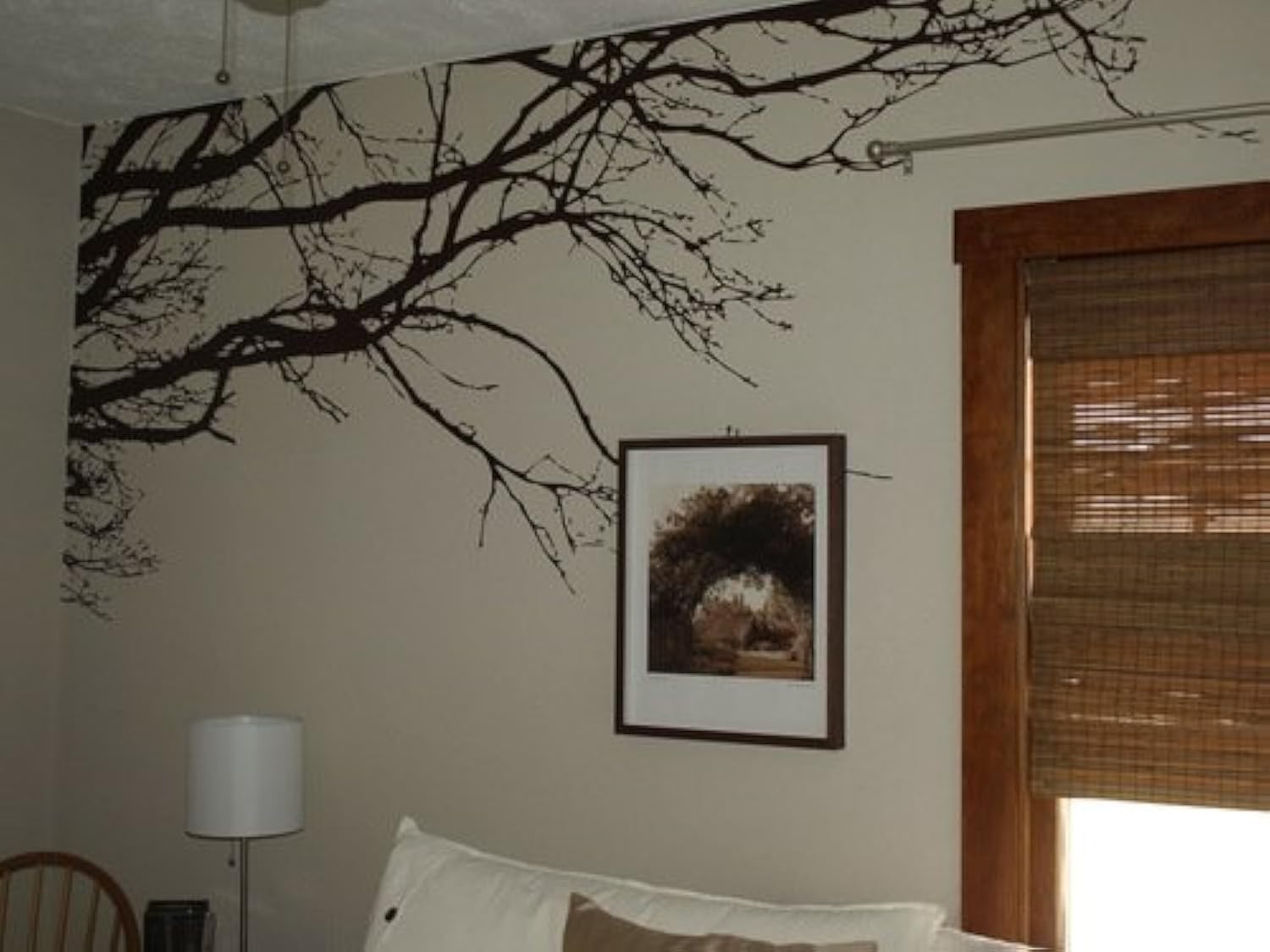 Tree Top Branches Wall Decal Vinyl Sticker 100" Wide X 44" High