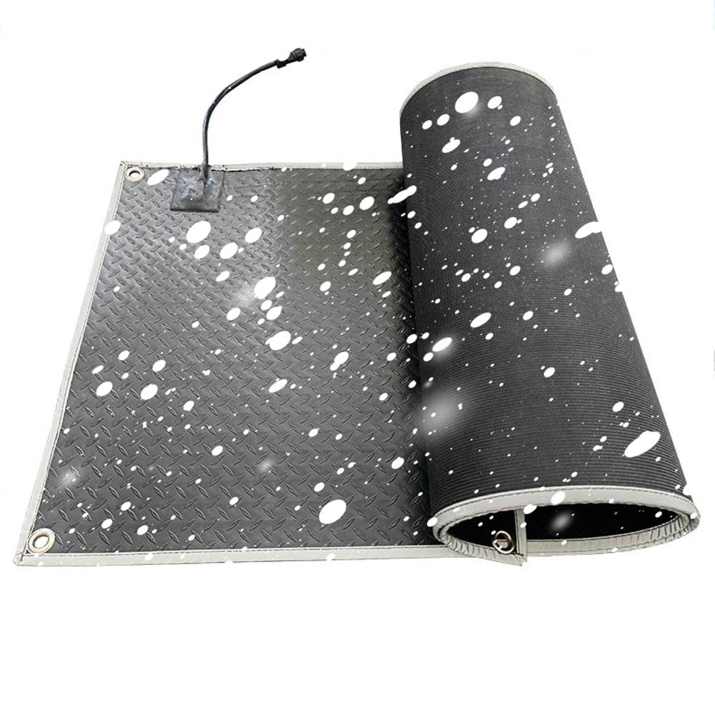 Tapis de fonte de neige chauffant pour escaliers en caoutchouc premium durable 10x60in