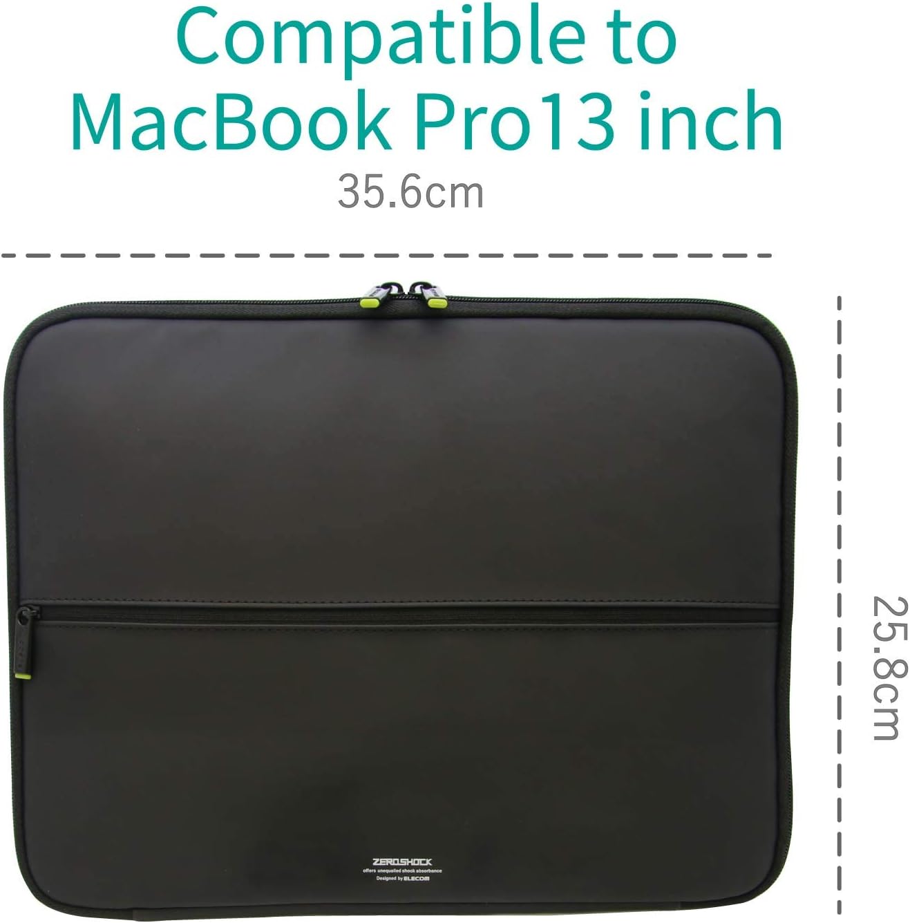 Elecom ZSB-IBUB02BK Computer Case, PC Case, 13.3 Inch MacBook Air, Pro 13 Inch (Compatible with M1 Chip Model, Released November 2020), Shock Absorption, Slim, Black