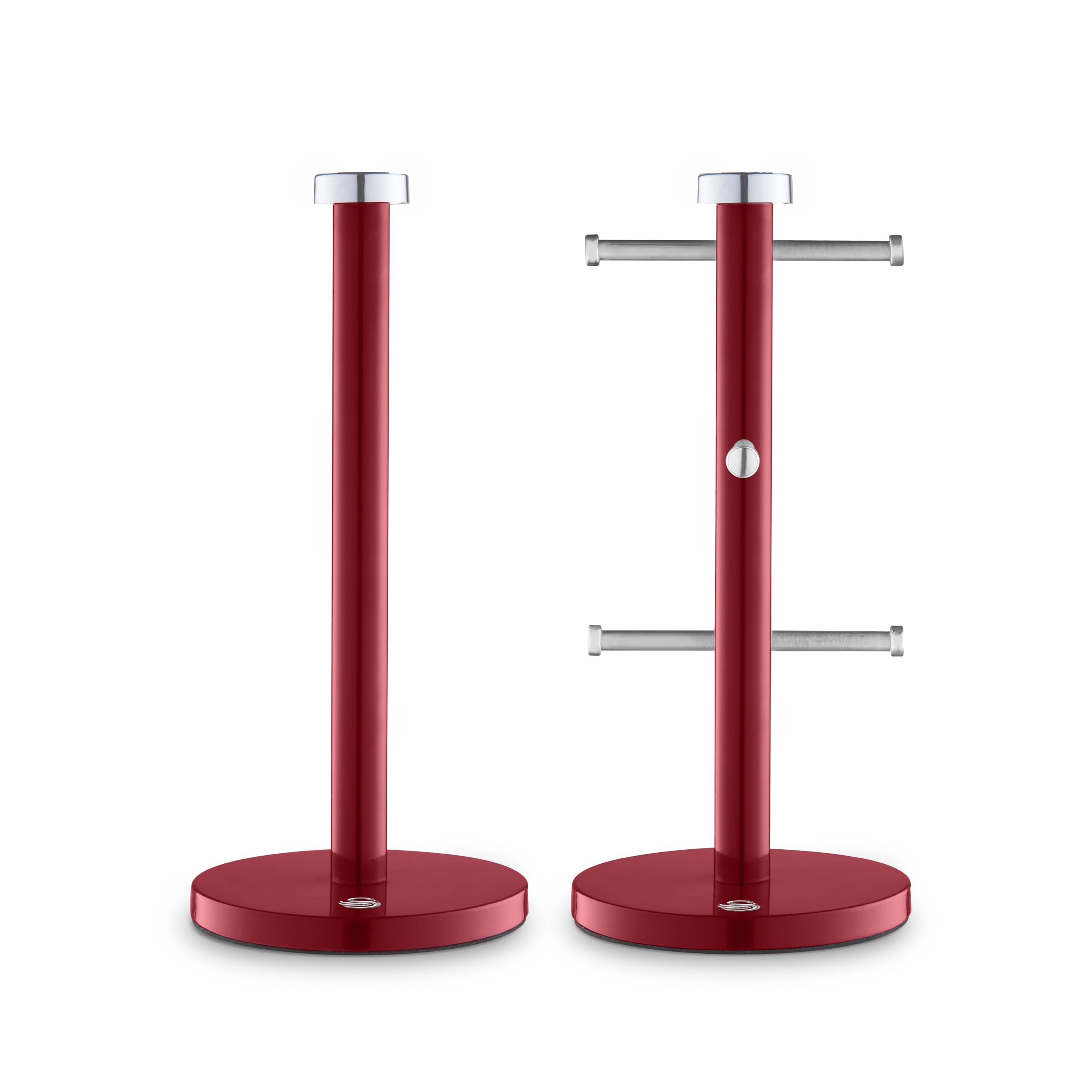 Swan Unisex Red Towel Pole And Mug Tree Set In A