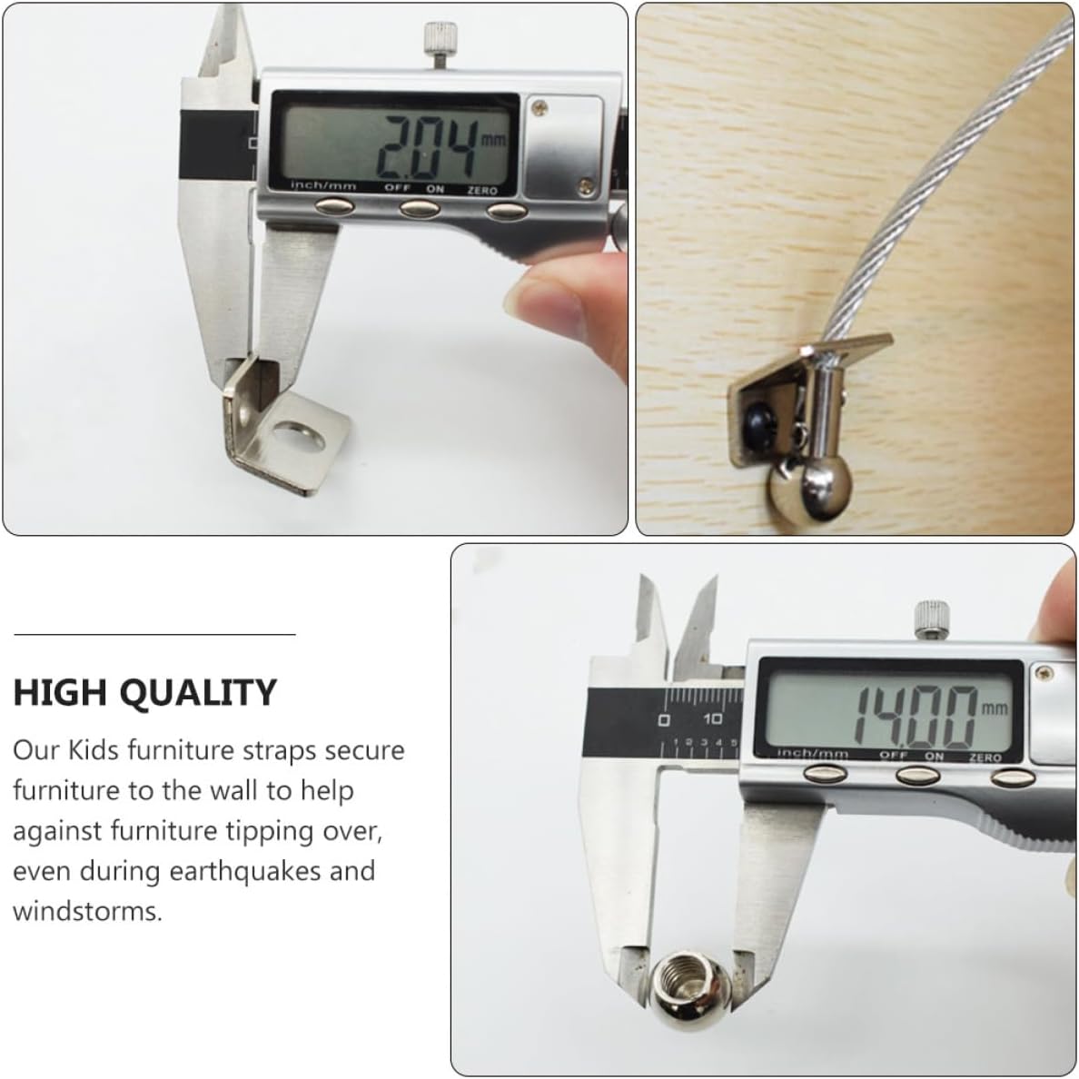 SHOWERORO Furniture Hardware Parts Tip Furniture Anchor Wall Anchors for Cabinets Bookshelves