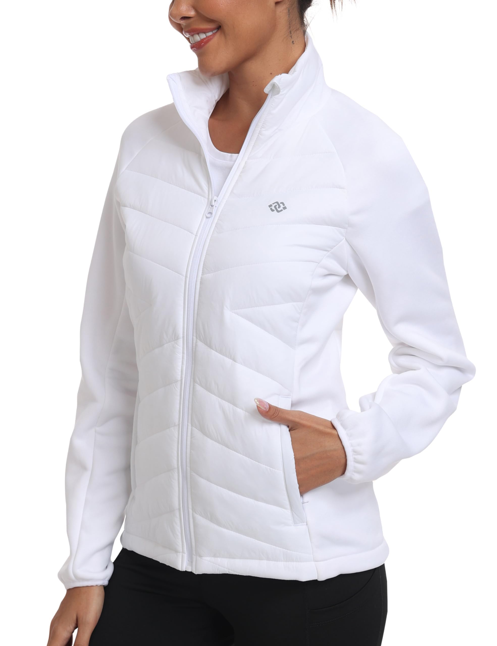 MoFiz Giacca Donna Invernale Giubbino Leggero Giacca Pile Termica Piumino Corto Giacca Sportiva con Zip