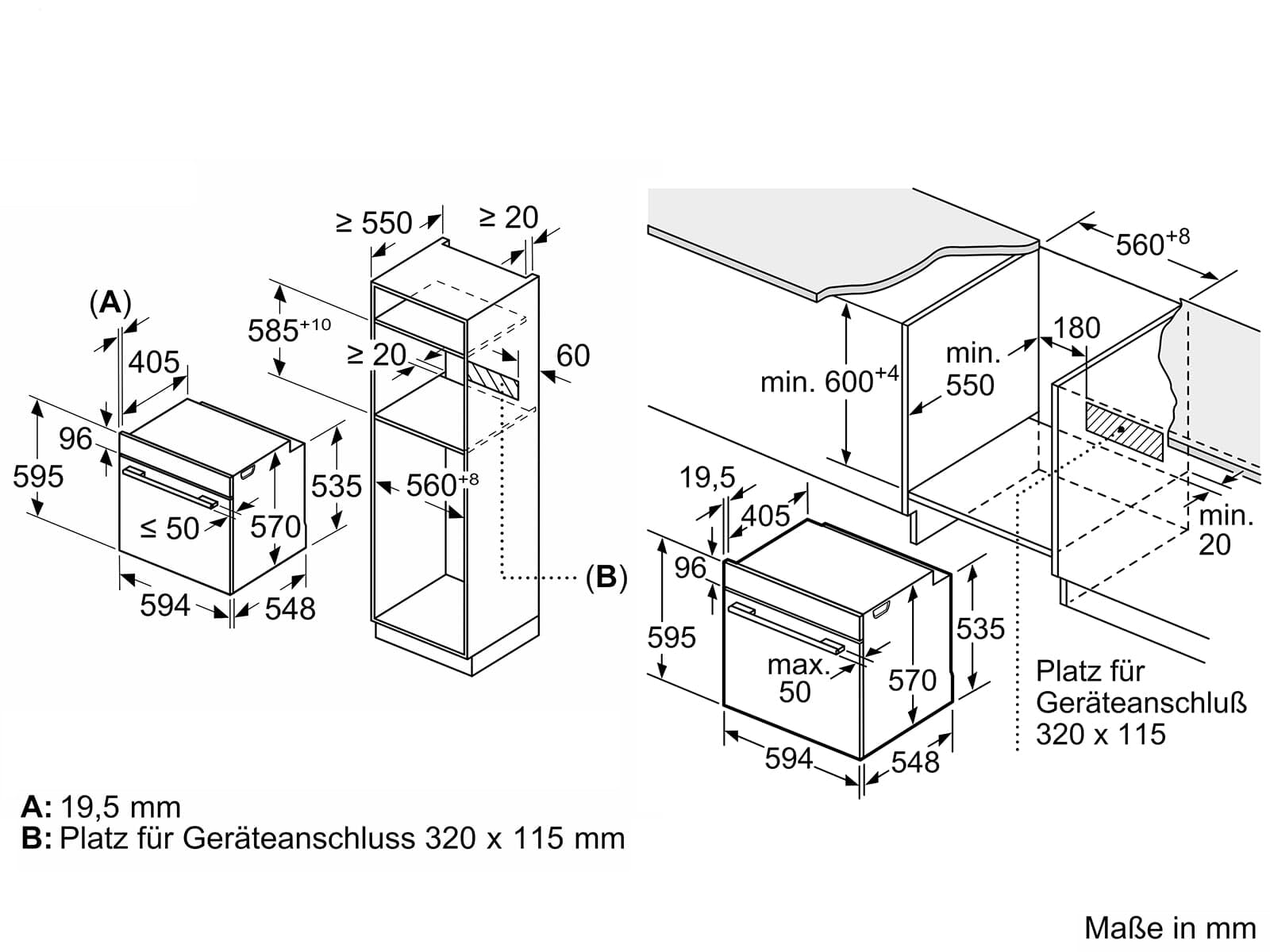 Constructa CF3M50052 Backofen Edelstahl
