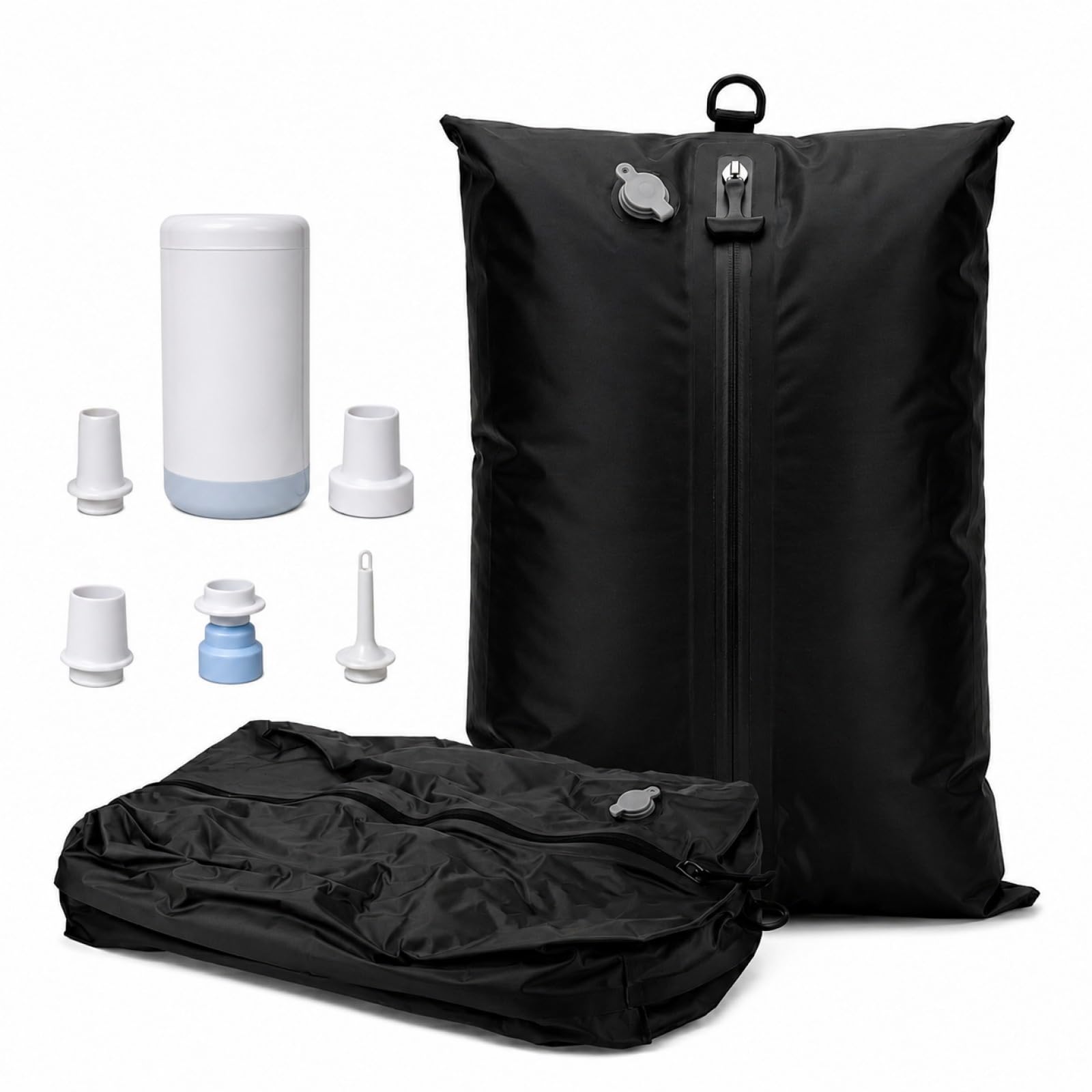 Fulove 28L Vacuum Storage Bag: IPX7 Waterproof Airtight Compression Storage System for Travel Home Clothes Organization (1 Bag+1 Pump)