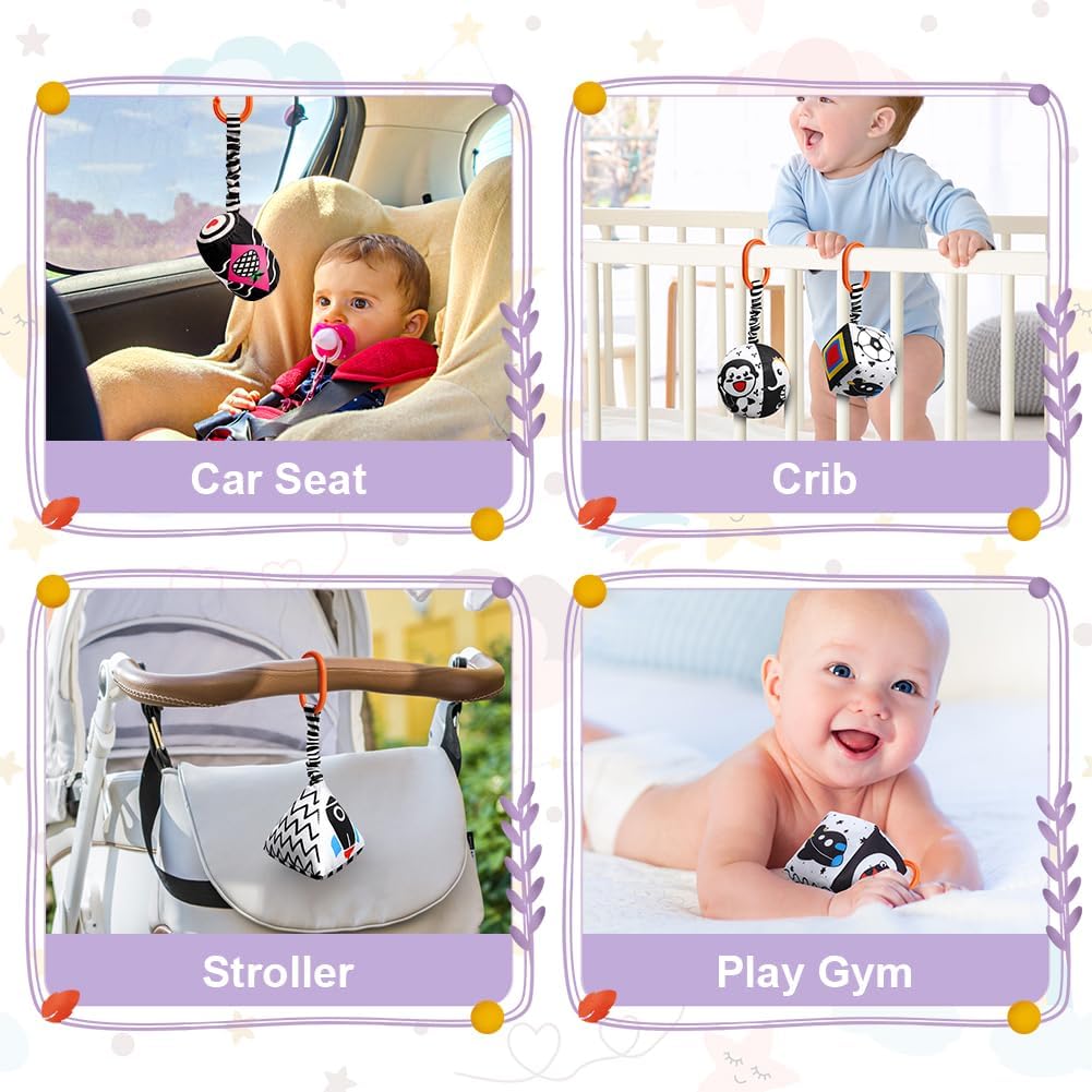 Bebe Eveil, Jouet Eveil 3-12 Mois, Jouet d'apprentissage et de Dentition Sensoriel, Jouet Enfant