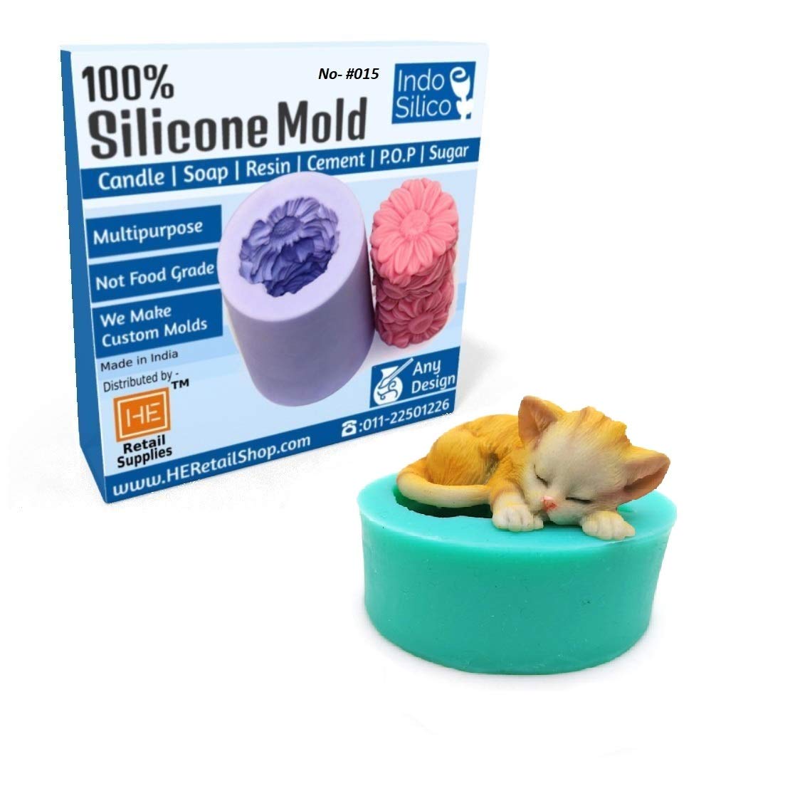 - AMF 3D Kittens Silicone molds Lovely cat Animal Baking Tools Kitchen