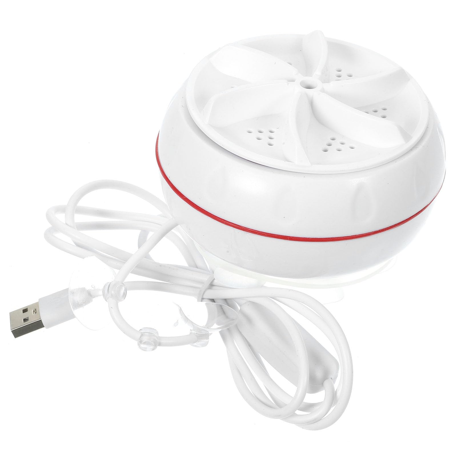 Mini Lave-linge Portable 30w USB Interrupteur, Blanc | Rotation Avant et Arrière, Abs Léger et Transportable, pour Voyages Fréquents et Usage en Dortoir