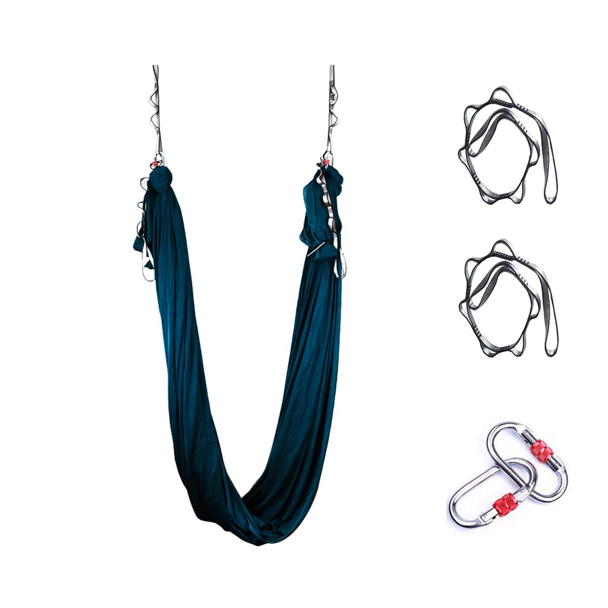 Gaorui Hamac de yoga aérien en soie – Kit de balançoire de yoga anti-gravité amélioré pour équilibre, flexibilité et exercices d'inversion
