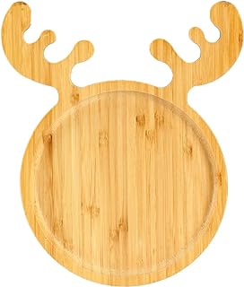 BinaryABC Christmas Charcuterie Board Reindeer Wood Serving Platter