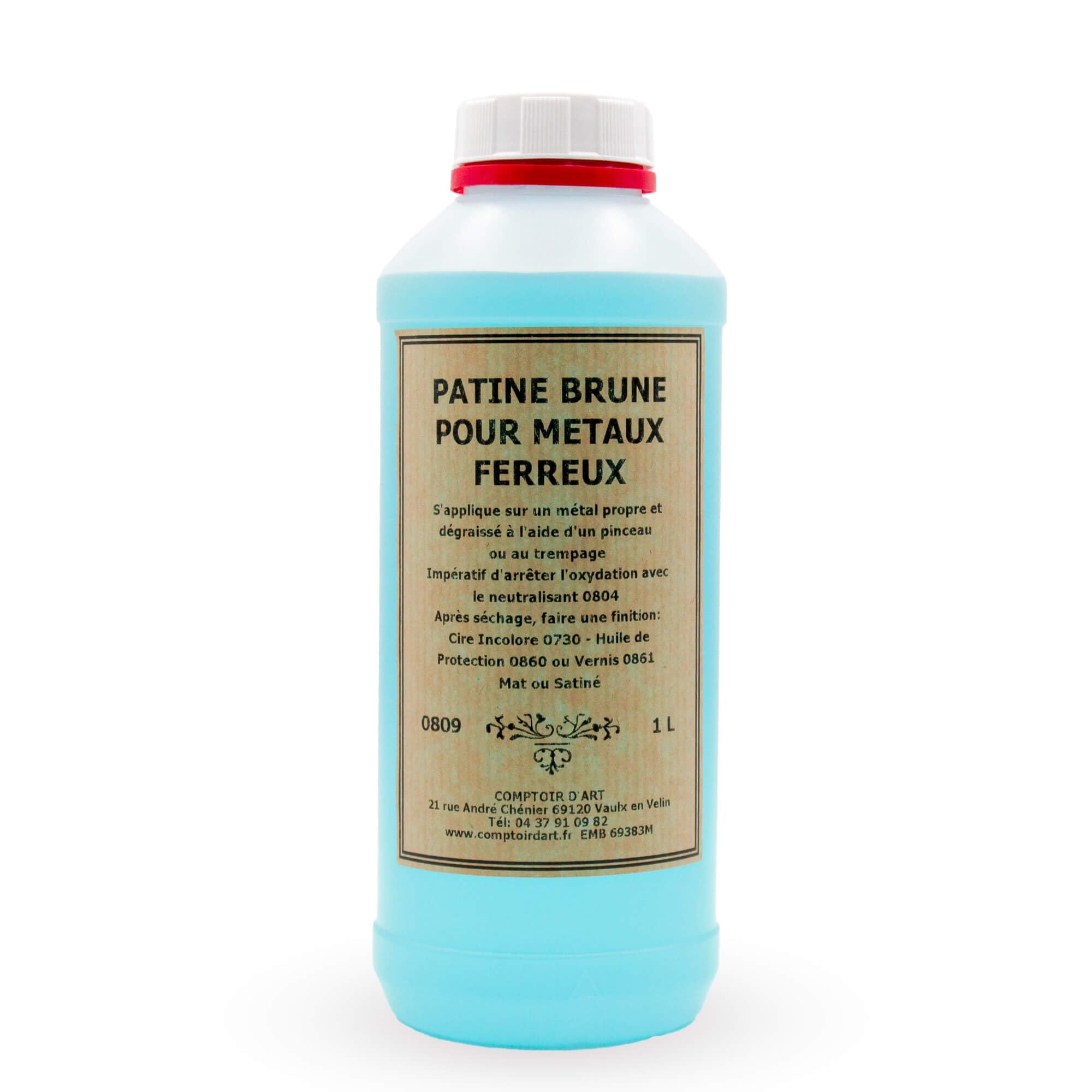 Comptoir d'Art - Patine Brune (0809) pour Métaux Ferreux (1L)