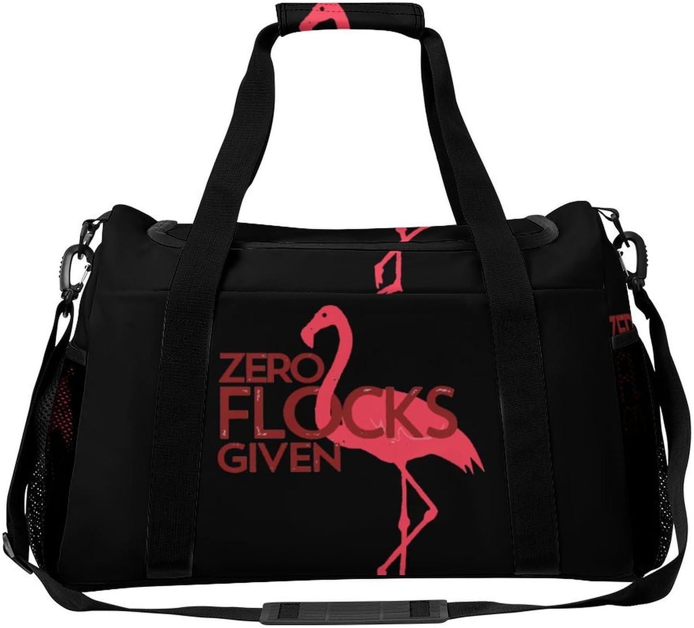 Cute Flamingo Gym Bag Weekender Duffle Bags for Travel Workout Yoga Sport