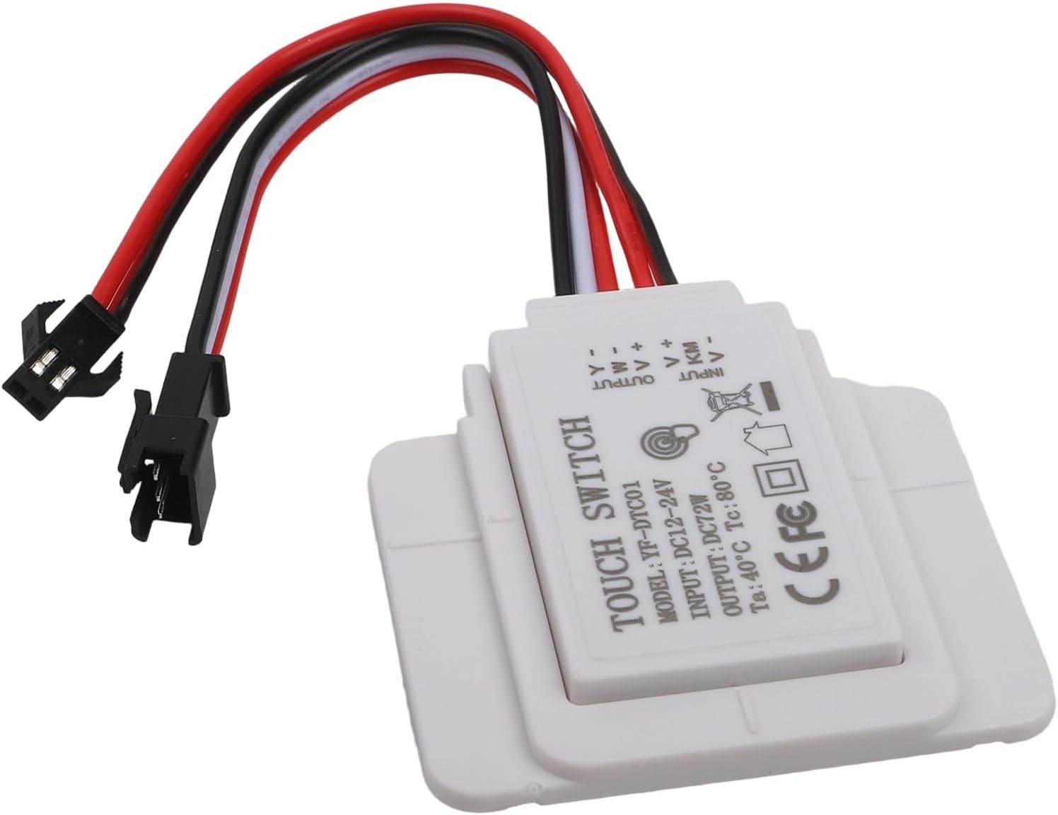 LED Mirror Light Touch Switch 12V 5A With Dimming Function For 60W Max Load Compatible With Makeup Mirror And Cabinet Mirror Installations(E)
