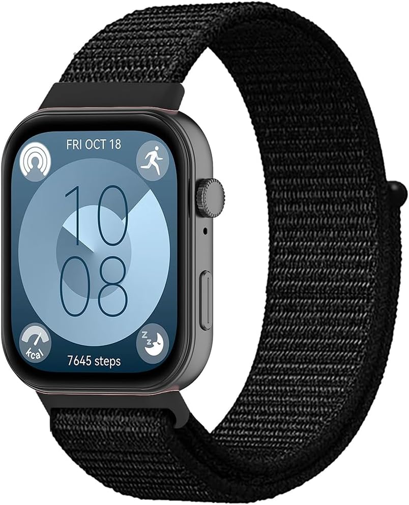 Breathable Watch Strap Sport for Huawei Watch Fit 3 / Fit5 / 5 Pro, Nylon Bracelet Replacement Band for Huawei Watch Fit 4/4 Pro