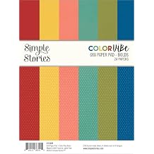 Simple Stories Double-Sided Paper Pad 6"X8" 24/Pkg-Color Vibe Bolds