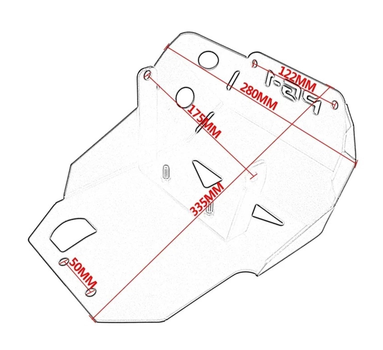 Paracoppa motore moto Moto Protezione Pancia Motore Base Inferiore Telaio Piastra Paramotore Accessori Di Ricambio Per PG-1 2023 2024 2025