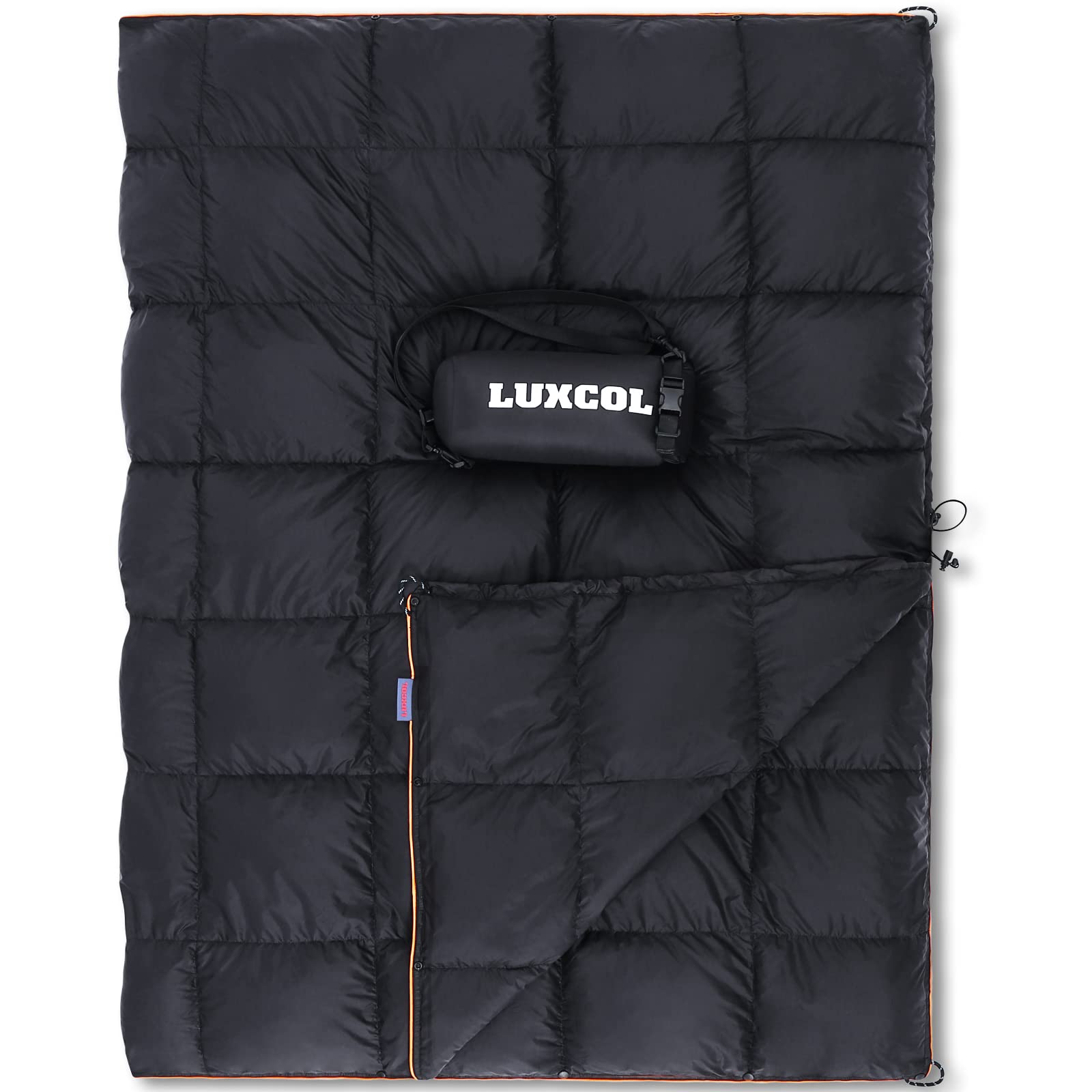 LUXCOL Down Camping Blanket- 700+ Fill 