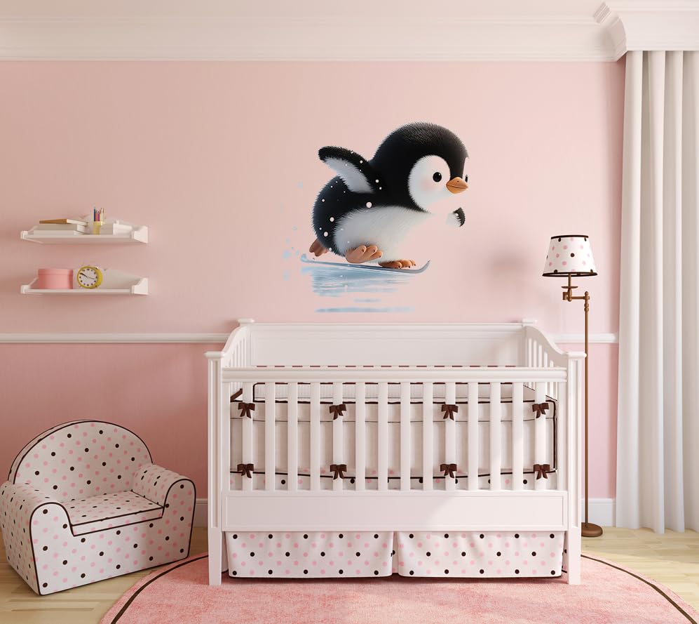 Vinilo Decorativo Pinguino para Pared 30x30 cm miniatura 3
