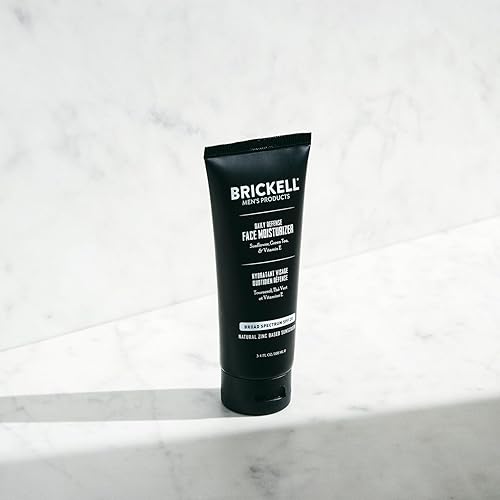 Miniatura 2 de Brickell - Hidratante facial de defensa diaria para hombres natural y orgánico protector solar hidratante facial SPF20 de zinc hidrata y protege la