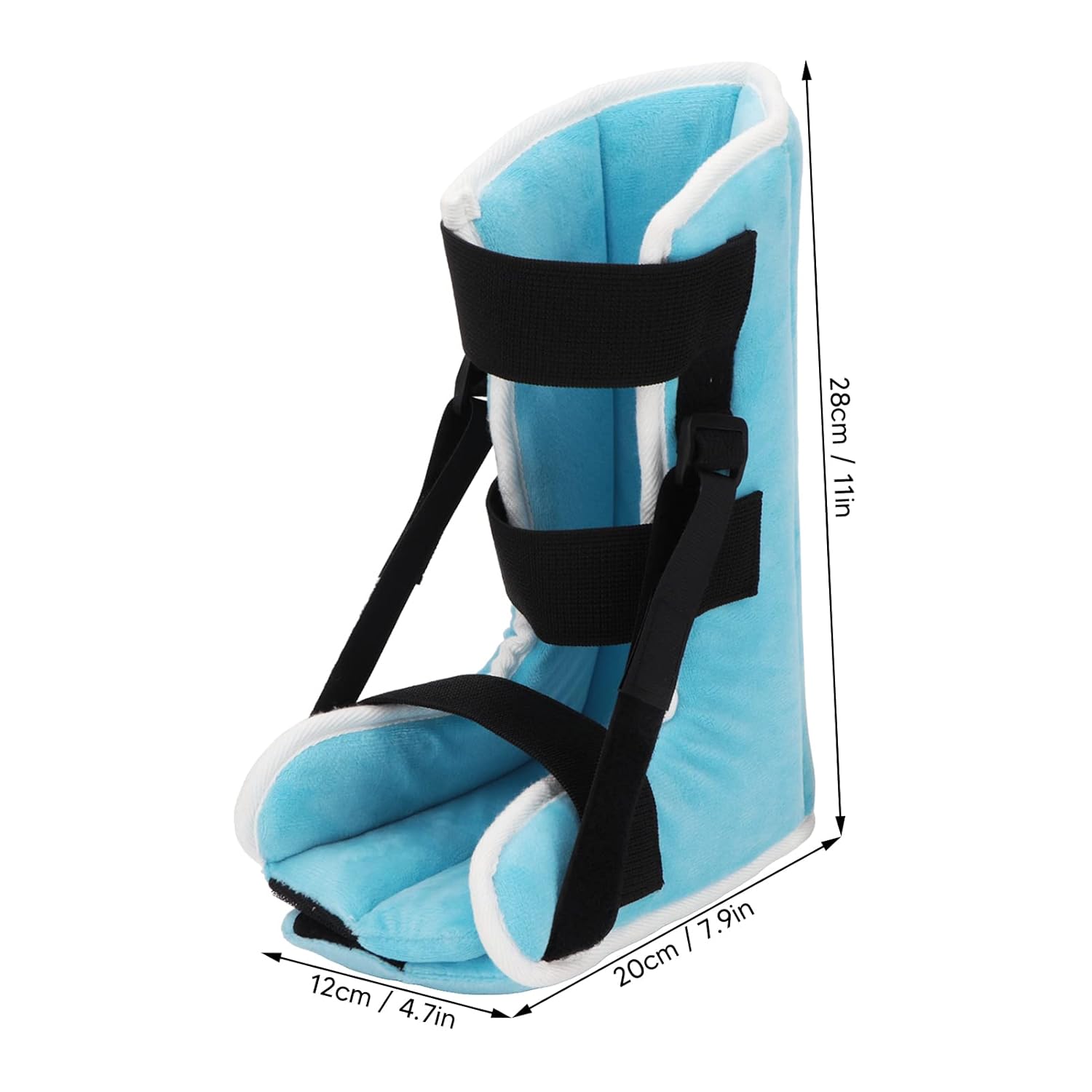 Asixxsix Drop Foot HeeI Protector, Pressure Relieving Foot Suppot Pillow Prevent Bedsore Breathable Heel Cushions for Heel Pain Relief Bedridden Patients Supplies Ankle Pillow, Single Boot