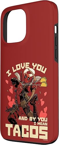 Miniatura 2 de Funda para iPhone 13 Pro Max Marvel Deadpool I Love You And By You I Mean Tacos