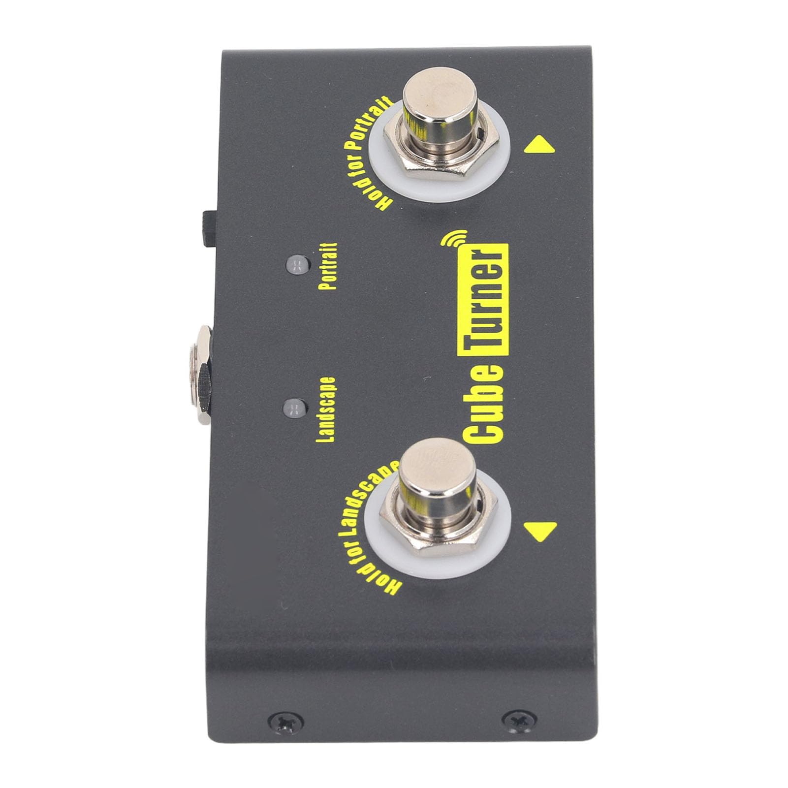 Page Turner Pedal Drahtlos 10m Reichweite Wiederaufladbar Musiknoten Fußpedal Kompatibel mit Tablets für Musiker Präsentatoren Gitarristen Robustes Metallgehäuse Tragbar für Probe