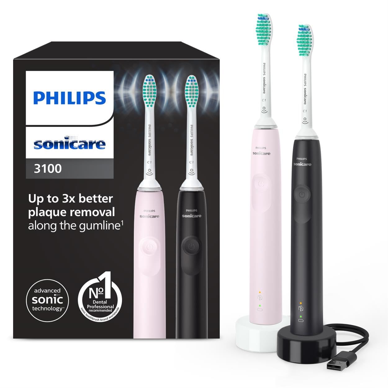 Philips Sonicare 3100, elektryczna soniczna szczoteczka do