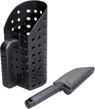Metal Detector, Gold Treasure Detector Metal Detector Sand Scoop and Shovel Set Excavation Tool Accessories for Underground Metals More Precision