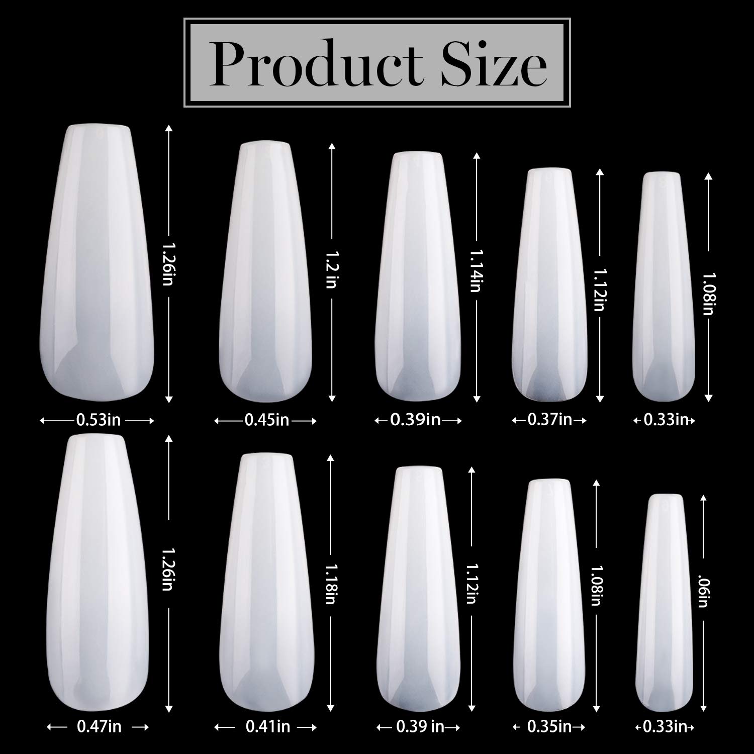 Beetles Gel Nail Kit Soft Gel Nail Tips, 500Pcs Long Coffin Pre-shaped Full Cover False Nails for Gel Art Polish, Soak Off Easy Nail Extensions Acrylic Nails False Press on Nail Tips 240pcs