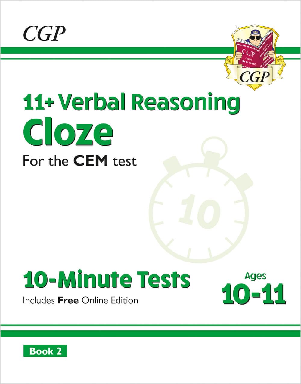 11+ CEM 10-Minute Tests: Verbal Reasoning Cloze - Ages 10-11 Book 2 (with