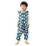 WONDAY Toddler Sleep Sack with Feet, 0.5 Tog Sleeping Sacks for Walking with Legs 2T 3T
