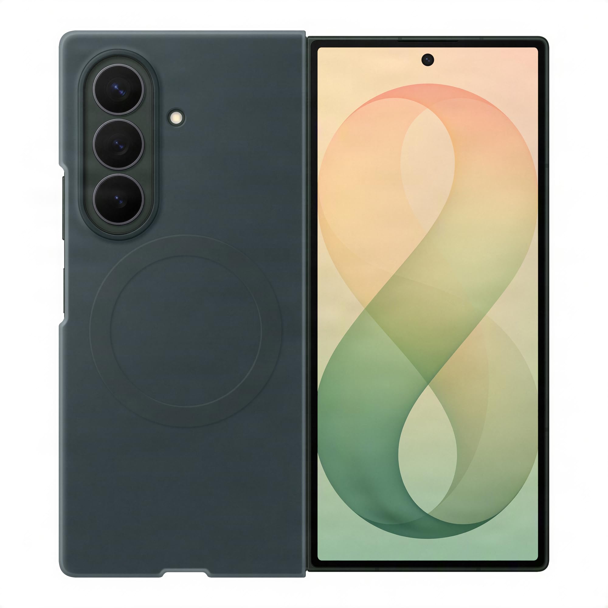 Samsung Official Silicone Magnet Case for Galaxy Z Fold8 Ultra Green Shadow