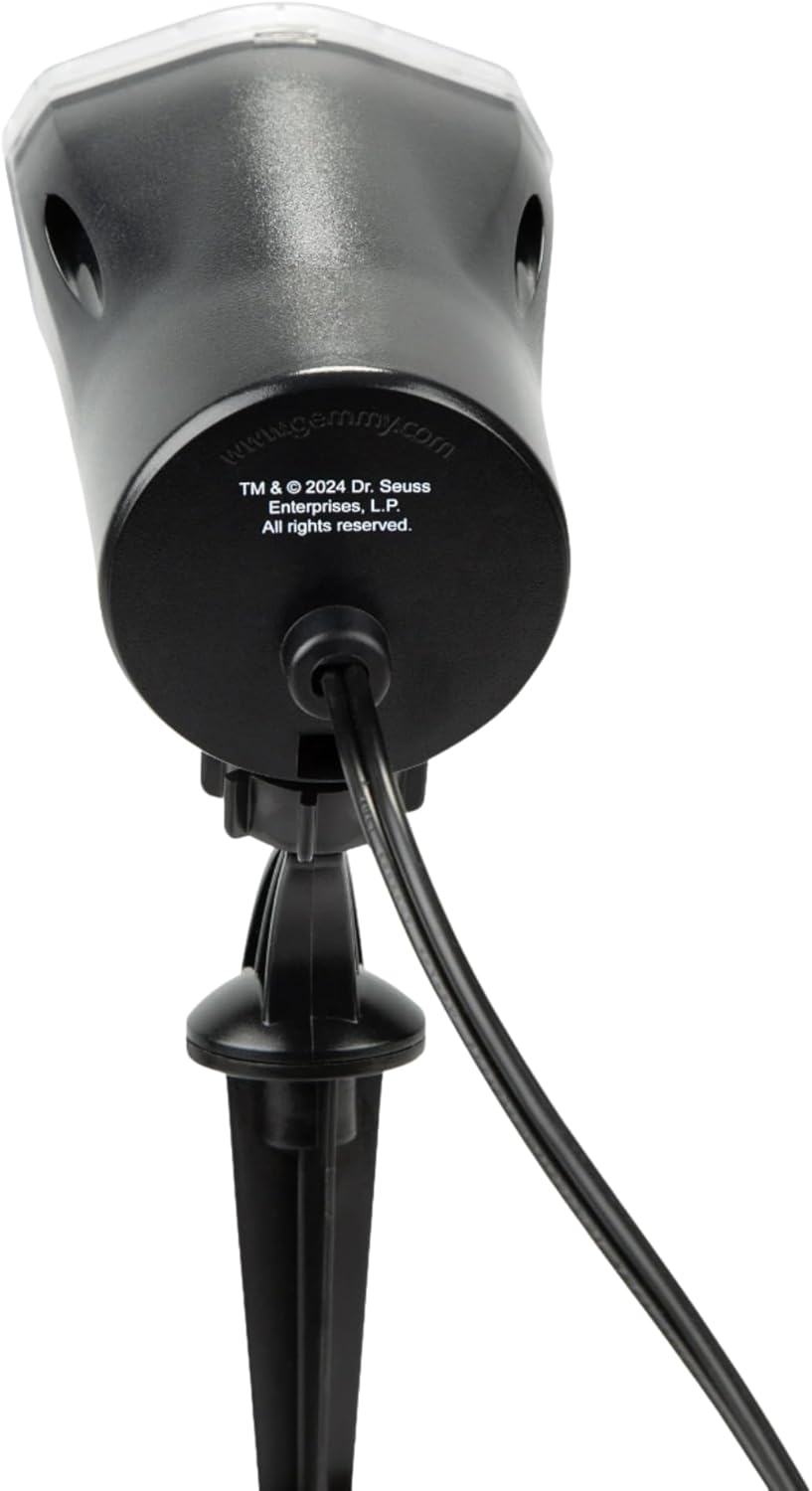 Gemmy for The Grinch LED Christmas Light Projector, Outdoor Swirling Storm Show & Whirl Show (Whirl Motion)