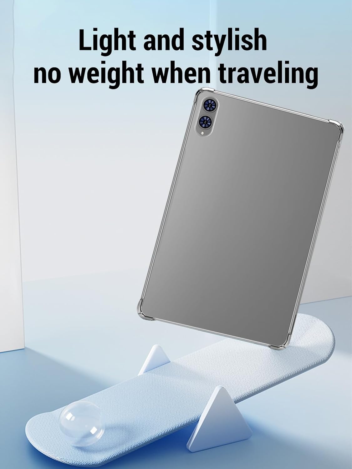 Case for Teclast T65 (13.4 inch) Android 16 Tablets, TPU Ultra-Slim Shockproof Soft Transparent Cover, Anti-Yellowing Flexible fit Friendly (Clear)