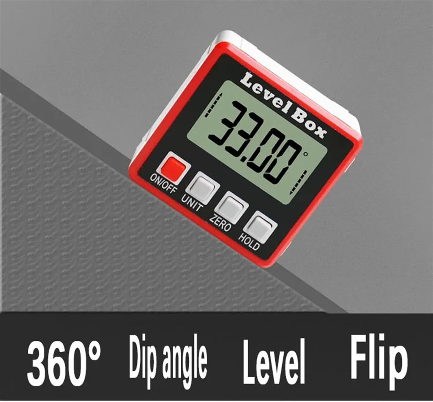 Protractor Aluminum Digital Protractor Angle Finder Level Box Digital Inclinometer Angle Measuring Tool With Magnetic Base Portable