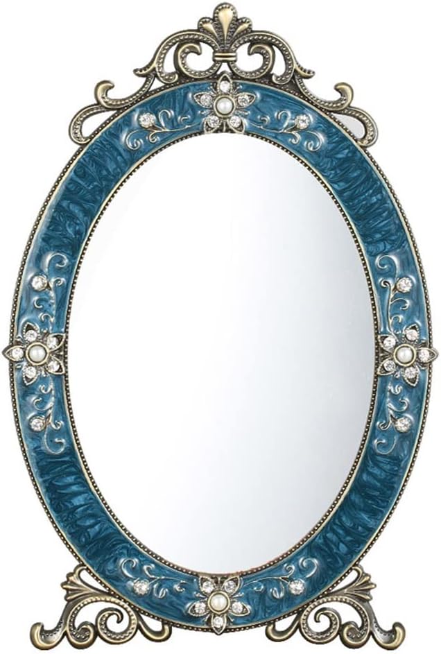 Mirrors Makeup Mirrors Desktop European Style Retro Metal