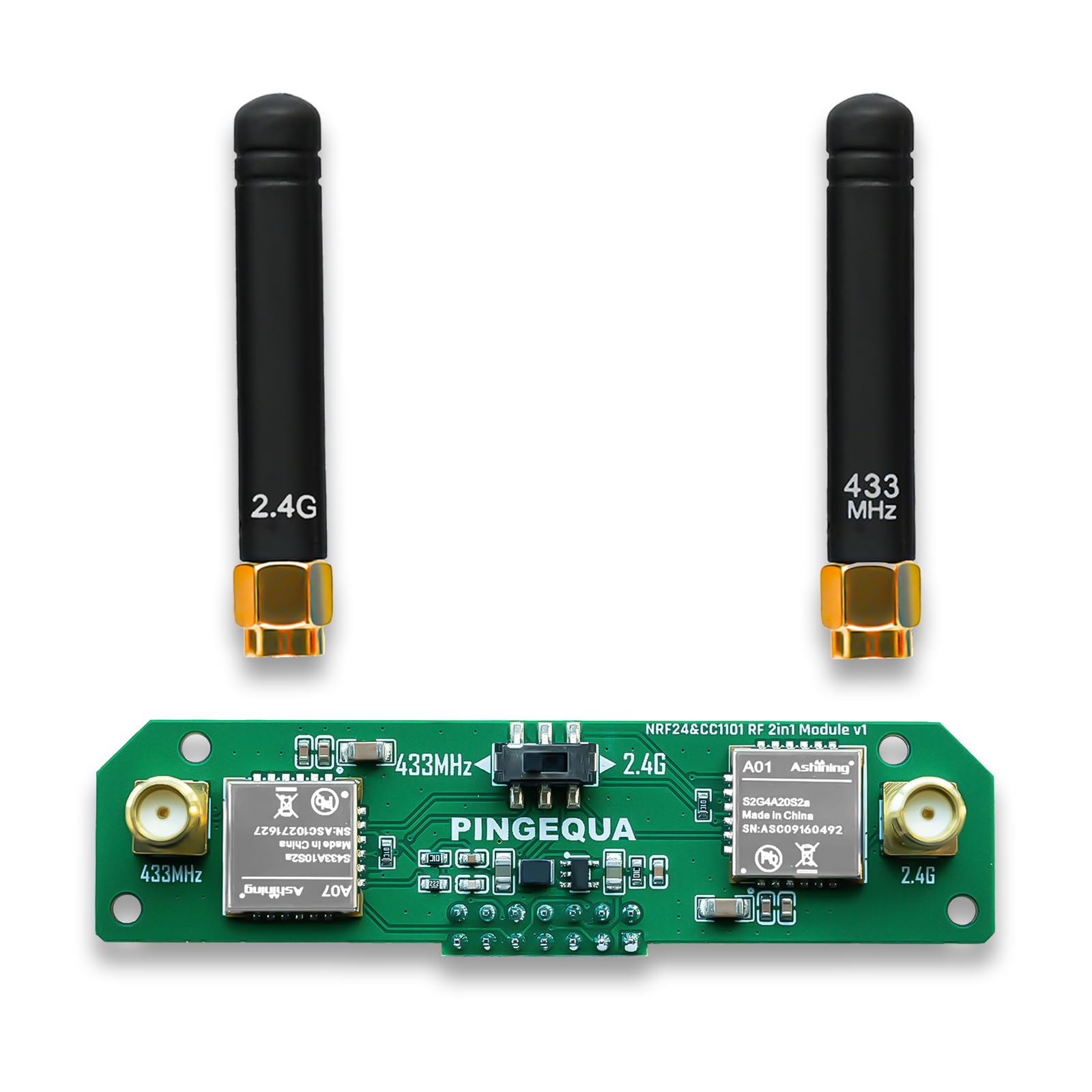Płyta rozwojowa RF 2 w 1 do M5Stack Cardputer ADV, kompatybilna z NRF24 i CC1101, ulepszone filtrowanie mocy, stabilny moduł edukacyjny 2,4 GHz i 433 MHz (Cardputer nie jest dołączony)